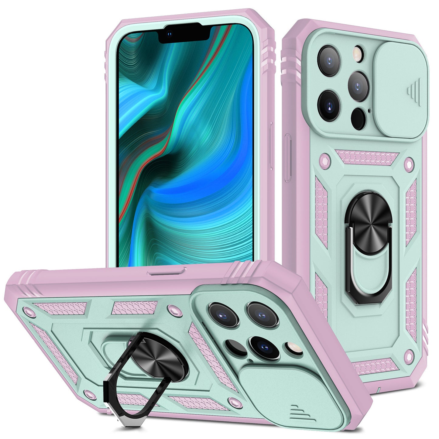 Mobile Phone Case With Sliding Window Bracket