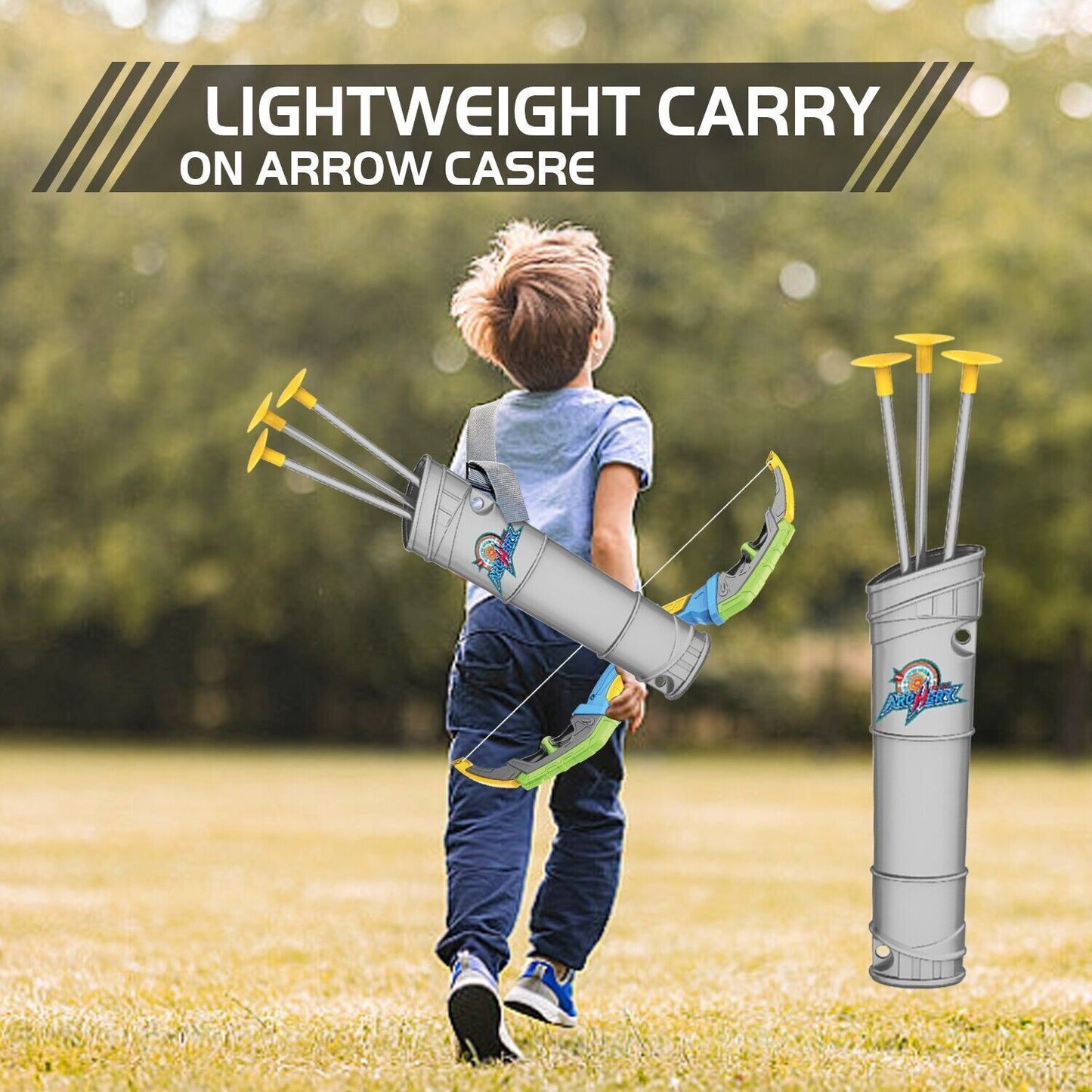 LED-lit Archery Toy,10 Suction Cup Arrows