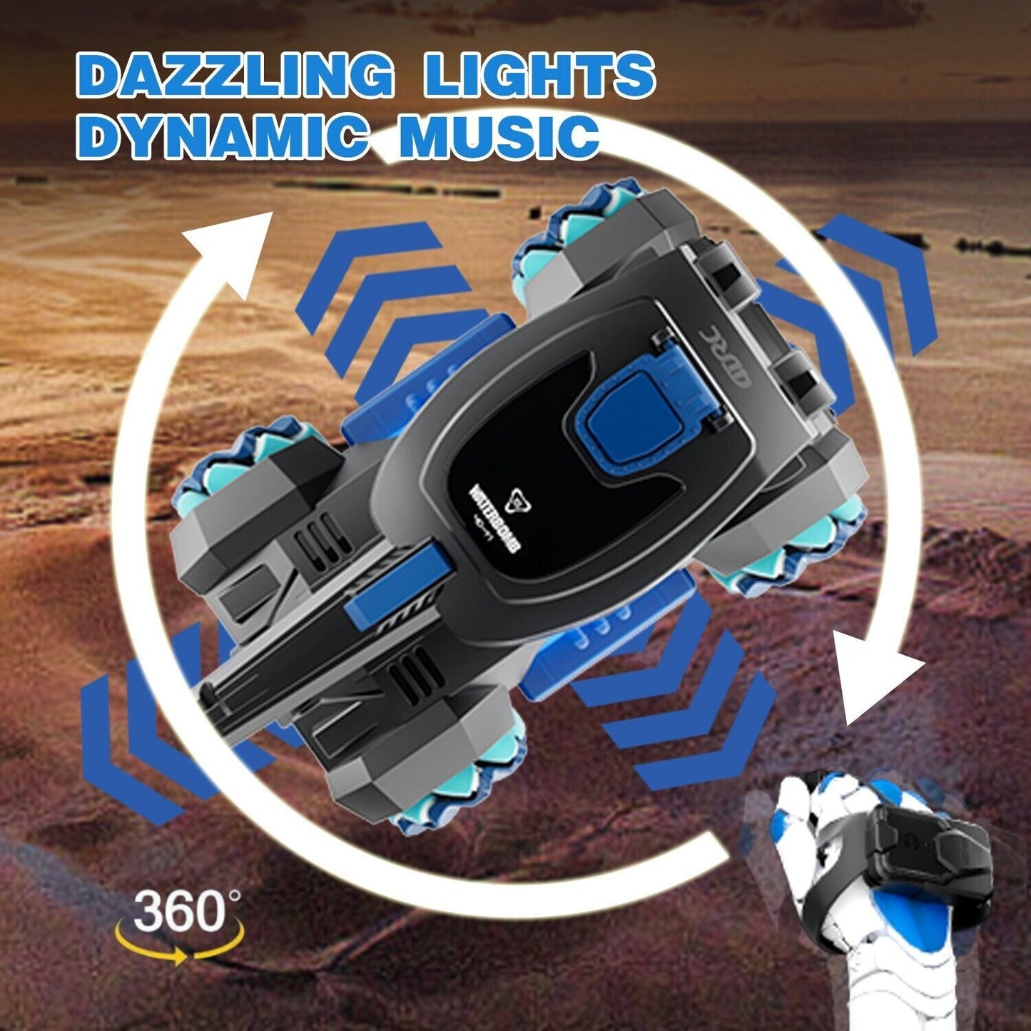 Tank Shooting Gesture Sensing Light Music