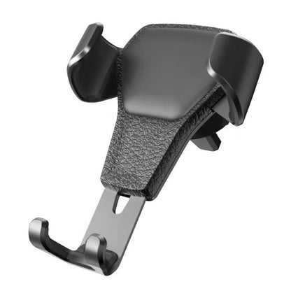 Leather grain gravity car holder