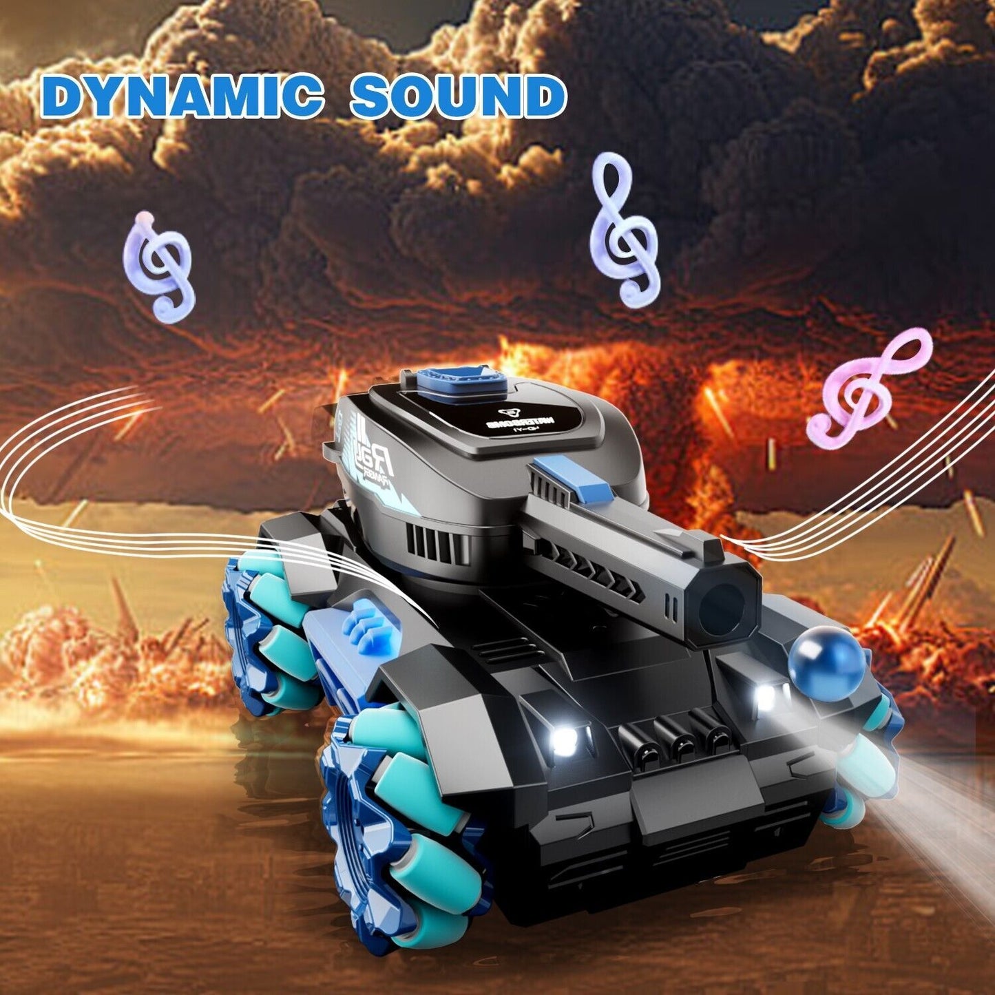 Tank Shooting Gesture Sensing Light Music
