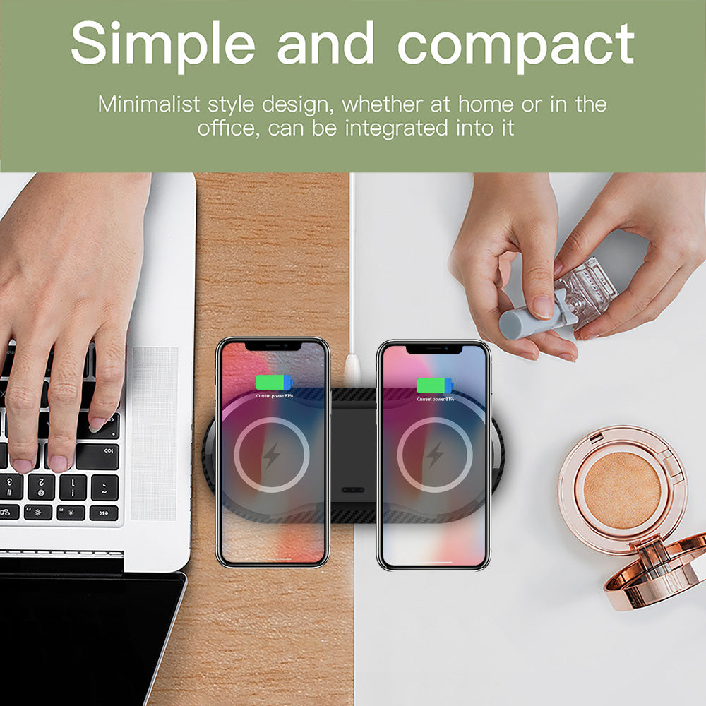Wireless Charger Dual Mobile Phone
