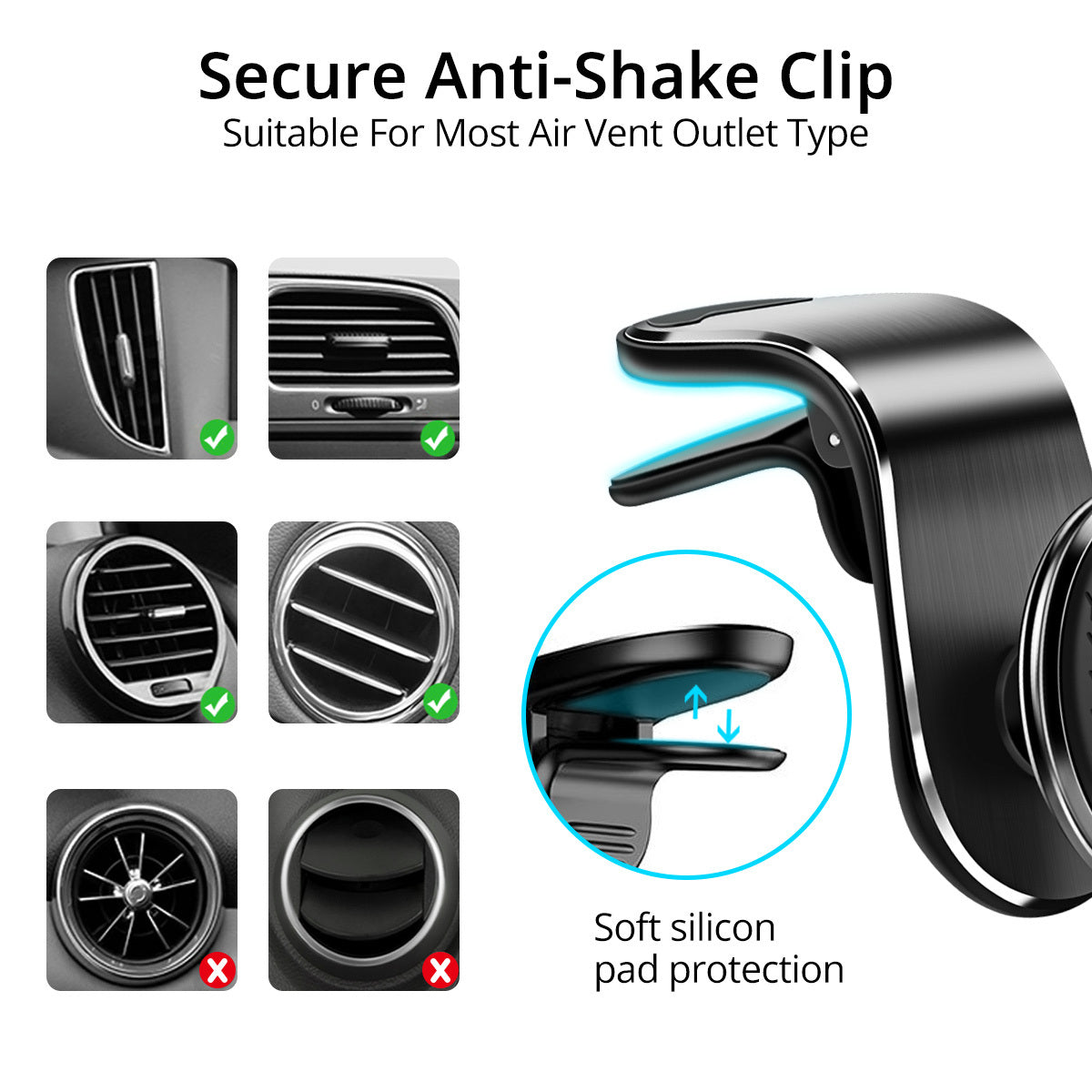 Phone Holder Car Rotation Bracket