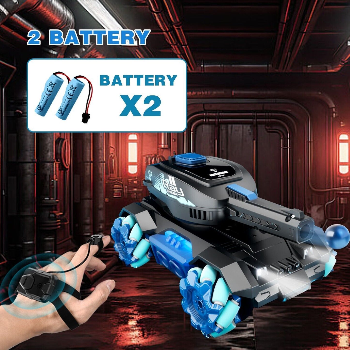 Tank Shooting Gesture Sensing Light Music