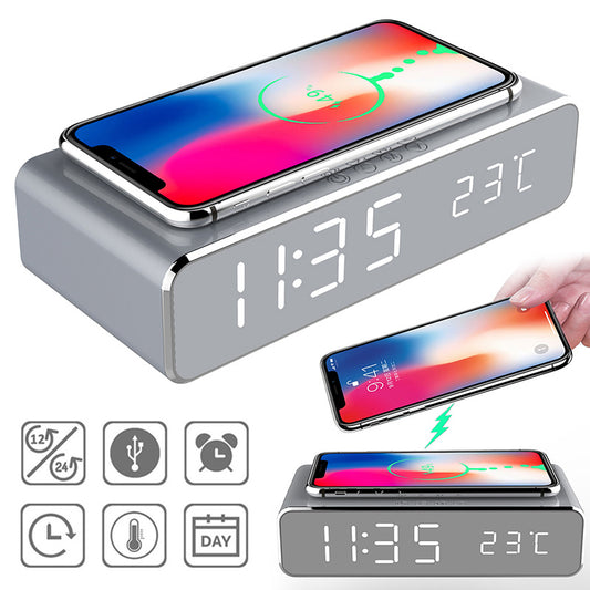 Clock HD Mirror Clock Watch Table Decor