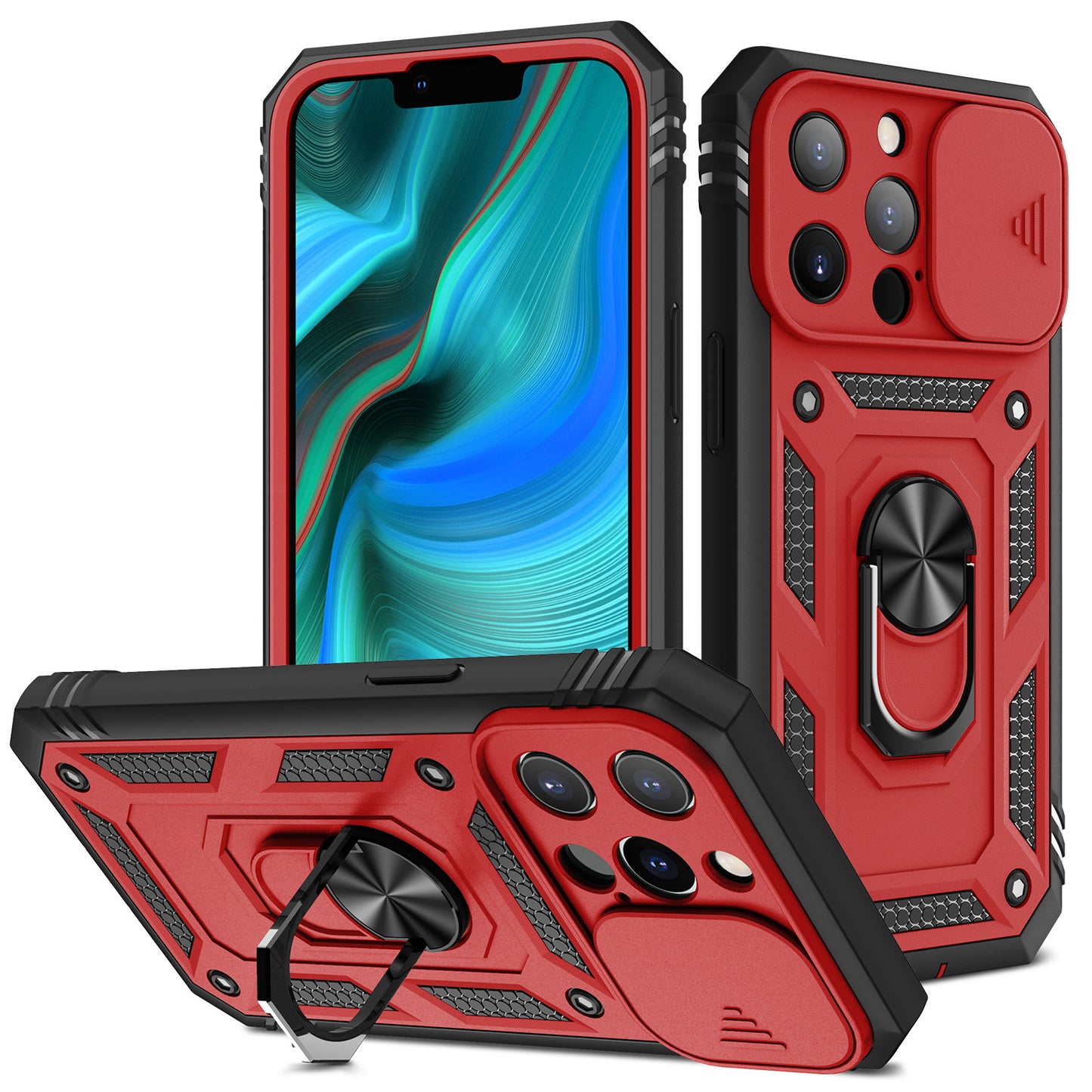 Mobile Phone Case With Sliding Window Bracket