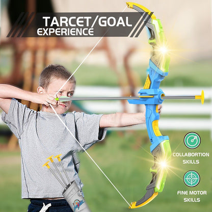 LED-lit Archery Toy,10 Suction Cup Arrows