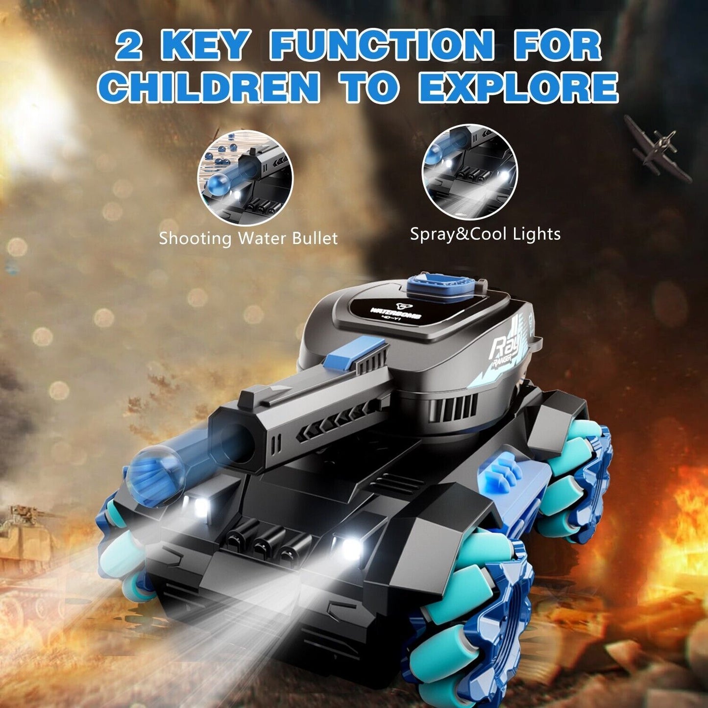 Tank Shooting Gesture Sensing Light Music