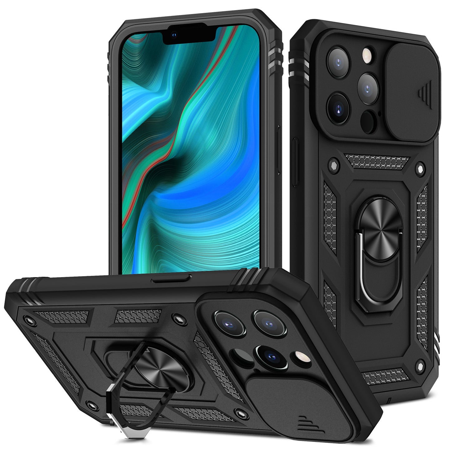Mobile Phone Case With Sliding Window Bracket