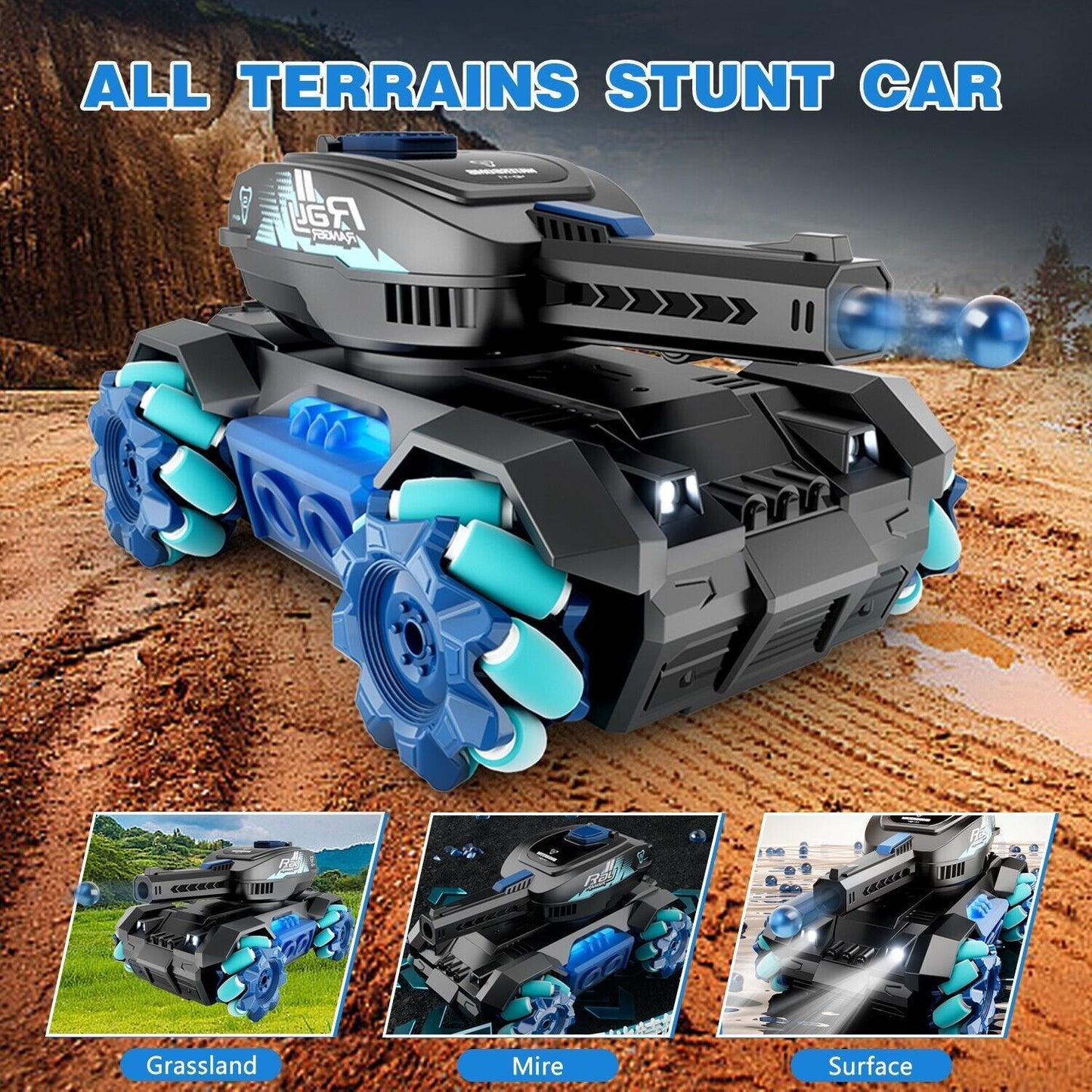 Tank Shooting Gesture Sensing Light Music